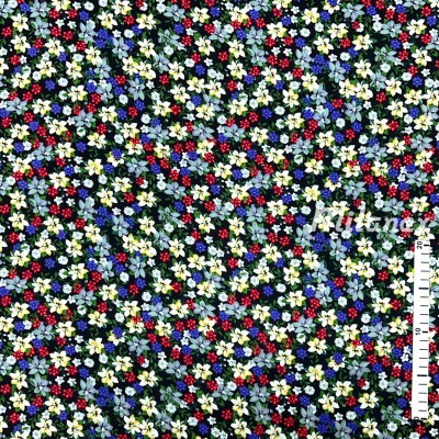 Tkanina wiskozowa kolorowe kwiatuszki łączka nr22