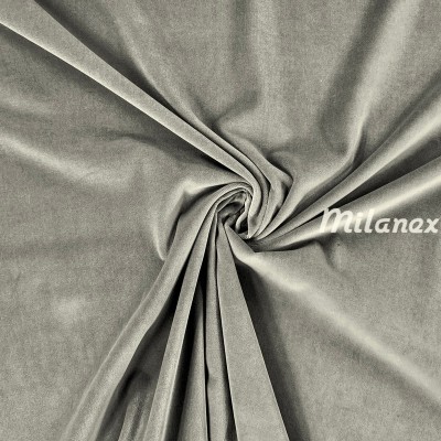 aksamit bawełniany jasny popiel