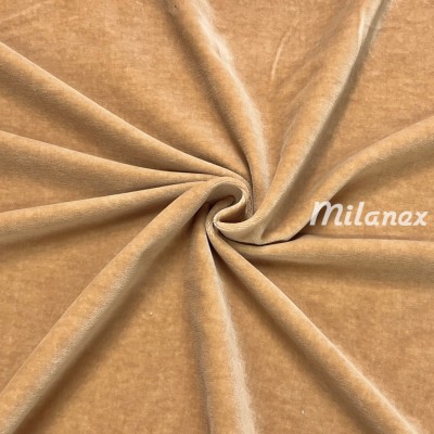 aksamit bawełniany beżowy late