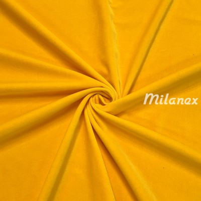 aksamit bawełniany żółty