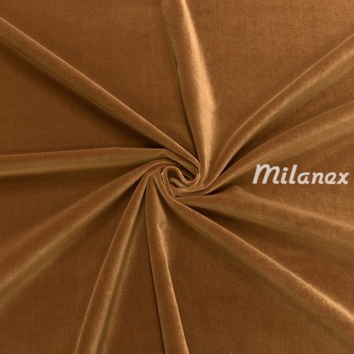 aksamit bawełniany brązowy